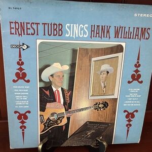 Ernest Tubb Sings Hank Williams Vinyl Record